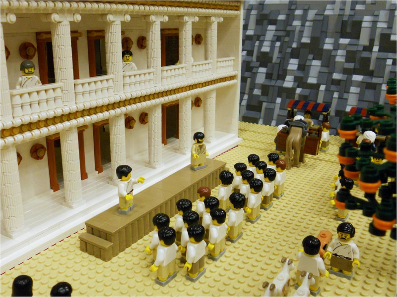 Illustration for article titled Gigantic 7.5 x 9-foot Greek Legopolis took 10 months to build